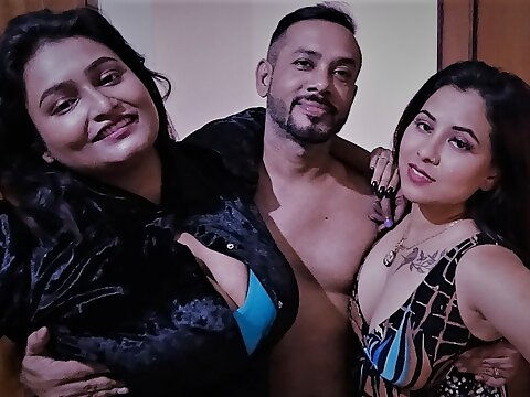 Tina, Suchorita & Rahul, Utter flick, Part 1: A filthy threesome take two busty babes