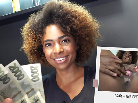 Revolution on CzechStreet: Met Luna, a black hairdresser with curves to die for. Despite language barriers and initial resistance, our negotiation led to a steamy farewell on a barber shop's wash machine in Prague. An adventure that's firm to forget and h