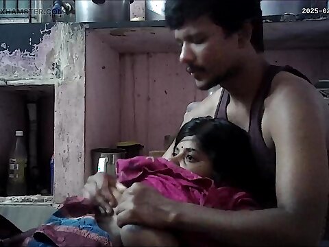 Tamil Indian village house wife with an increment of housband super-steamy romantic movement with an increment of enjoy housband so supah-super-hot wife spectacular old hat modern