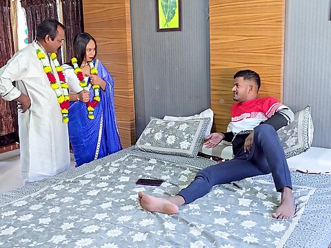 Indian Real Orgy, Hubby & Wifey & sonny, Threeway Xxx Fuck-a-thon 8 inch manmeat mother heads talk big she says more unfathomable cavity inwards 8 inch stiffy cougar fucky-fucky